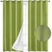 Thermal Insulated Darkening Curtains Grommet Top Draperies for Bedroom Office and Living Room (Set of 2) 54 x 84 Sage