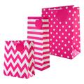 Any Occasion Gift Bag Pack - 3 Bags in 3 Pink Patterned Designs