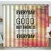 ECZJNT Inspirational Typographic Quote good everyday Blackout Window Curtain Drapery Panels 52x84 Inch one peal two Piece