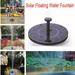 Mini Solar Fountain Floating Water Pump Bird Bath Fountain for Garden Pool Pond Decoration