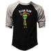 Men s Illegal Alien F180 Black/Gray Raglan Baseball T-Shirt X-Large