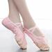 Herrnalise Girls Ballet Elastic Band Dance Shoes Canvas Gymnastics Flats Split Sole Shoes Baby Shoes for Girls