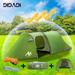 DIDADI 3 Person Easy Pop Up & Set Up Camping Tent Waterproof Automatic Tunnel Tent Setup 2 Doors Family Hiking Tent Detachable Bedroom & Vestibule Survival Tents for Camping Hiking & Traveling