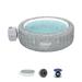 Coleman SaluSpa AirJet 7 Person Inflatable Hot Tub Round Outdoor Spa Gray