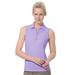 Monterey Club Women s Pique Solid Sleeveless Golf Polo Shirt #2064