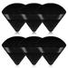 6 Pieces Powder Puff Triangle Shape Face Makeup Puff for Loose Powder Foundation Soft Cosmetic Sponge Wet and Dry Powder Puff Pads Large Body Cotton Powder Cushion Puffs (Black)