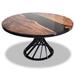 Arditi Collection Panaro Pedestal Dining Table Wood/Metal in Black/Brown/Gray | 29.5 H x 35.8 W x 35.8 D in | Wayfair Model : ARD-027 Seater 4