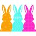 The Holiday Aisle® Rainbow Row Of Easter Bunnies Metal | 24 H x 32 W x 1.25 D in | Wayfair ECF5E07201CF4C7C8E85F343CE4D24D0