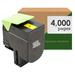 Remanufactured Print.Save.Repeat. Lexmark 800X4 Yellow Extra High Yield Toner Cartridge for CX510 Laser Printer [4 000 Pages]