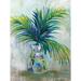 Bayou Breeze Palm Leaves I Crop by Jeanette Vertentes - Wrapped Canvas Print Canvas | 16 H x 12 W x 1.25 D in | Wayfair