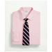 Brooks Brothers Men's Stretch Supima Cotton Non-Iron Pinpoint Oxford Ainsley Collar Dress Shirt | Pink | Size 17½ 36