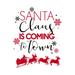 The Holiday Aisle® Santa Claus Is Coming to Town 2 - Wrapped Canvas Print Metal | 32 H x 24 W x 1.25 D in | Wayfair