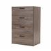 Hokku Designs Ayaniah Solid Wood 4 - Drawer Accent Chest Wood in Gray | 22.4 D in | Wayfair 85B65A712A7E43AA91F7E29094FFDC59