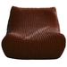 Trule Fireside Chair Cover, Lazy Floor Sofa Bean Bag Couch Cover, Removable & Machine Washable Cover in Brown | 31.5 H x 41.33 W in | Wayfair
