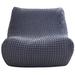 Trule Fireside Chair Cover, Lazy Floor Sofa Bean Bag Couch Cover, Removable & Machine Washable Cover in Gray/Blue/Black | Wayfair