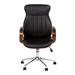 Corrigan Studio® Kobhen Task Chair Upholstered, Leather in Brown | 38.9 H x 52 W x 65 D in | Wayfair 32E5EEC396B44D3A8A6C8F2F6DA1F592