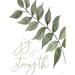 Trinx The Joy of the Lord Is My Strength by Cindy Jacobs - Wrapped Canvas Print 32.0 H x 24.0 W x 1.25 D in greenMetal | 24" W x 32" H | Wayfair