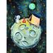 Mason & Marbles Camping Astronaut - Wrapped Canvas Painting Canvas | 16 H x 12 W x 1.25 D in | Wayfair 2C6F8DC674F4434895D0E6D9D518FE97