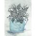 Ophelia & Co. Sketchy Floral Enamel Pot by Julie Norkus - Wrapped Canvas Print Metal | 40 H x 30 W x 1.25 D in | Wayfair