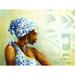 Willa Arlo™ Interiors African American Woman w/ Head Wrap - Wrapped Canvas Print Metal | 30 H x 40 W x 1.25 D in | Wayfair