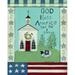 The Holiday Aisle® God Bless America by Bernadette Deming - Wrapped Canvas Print Metal | 40 H x 30 W x 1.25 D in | Wayfair