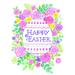 The Holiday Aisle® Happy Easter Floral by Deb Strain - Wrapped Canvas Print Canvas | 16 H x 12 W x 1.25 D in | Wayfair