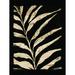 Bayou Breeze Wooden Palm Leaf - Wrapped Canvas Print Canvas in Black | 16 H x 12 W x 1.25 D in | Wayfair 6621B8EB3E3741868DEE16290286ECDE