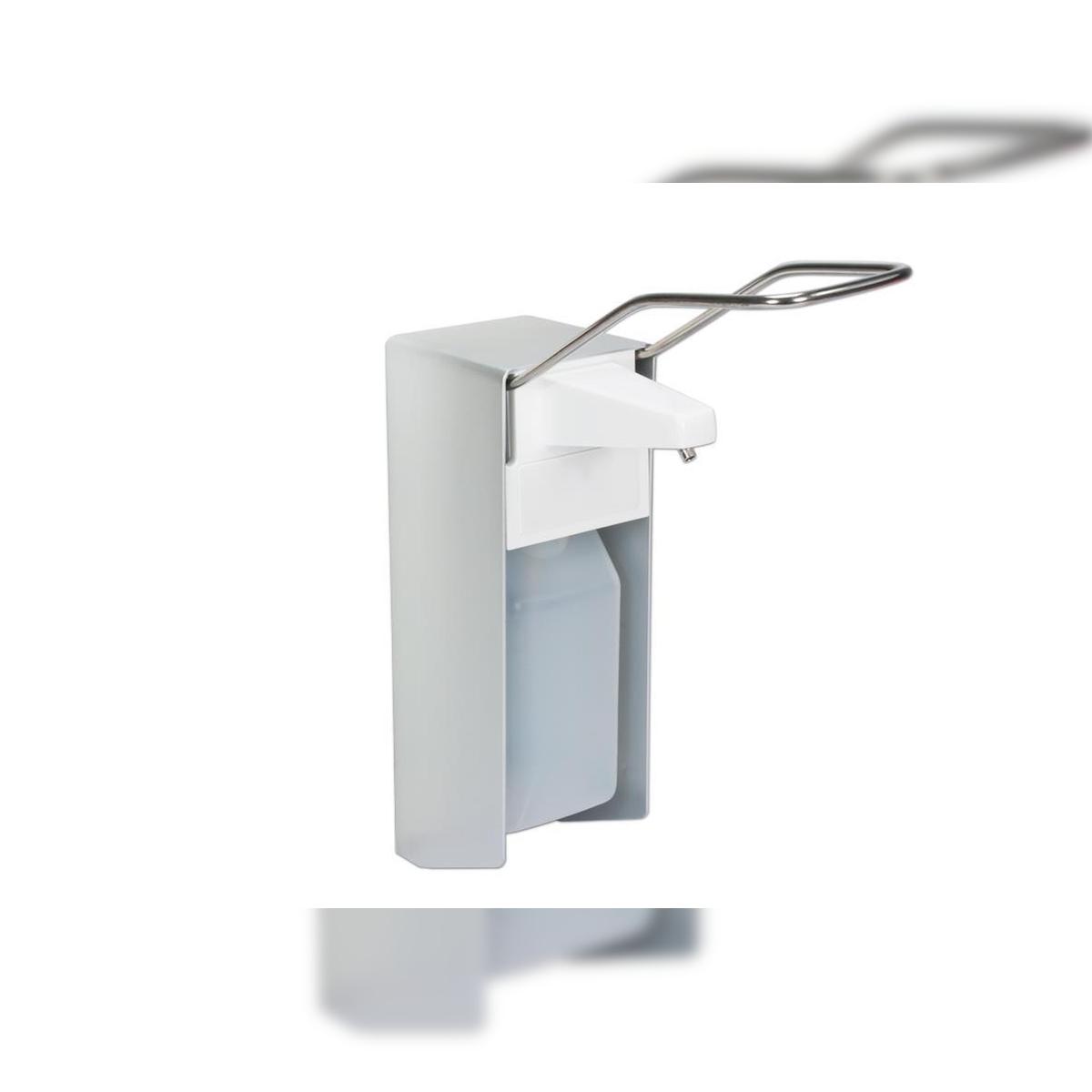 BodyProducts 1 Seifenspender Alu 500 ml Euronorm - langer Hebel - Leerflasche Edelstahlpumpe Image