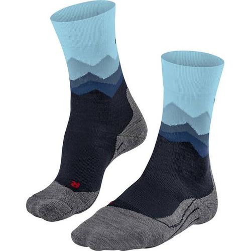 FALKE TK2 Crest Damen Socken, Größe 39-40 in Blau