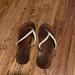 American Eagle Outfitters Shoes | American Eagle Beaded Leather Flip Flop | Color: Brown | Size: 8