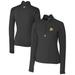 Women's Cutter & Buck Black Oakland Athletics DryTec Traverse Stretch Quarter-Zip Pullover Top