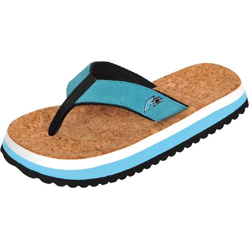 „Zehentrenner F2 „“BEACH SLIPPER Men&Woman““ Schuhe Gr. 44/45, blau (türkis) Wassersportausrüstung“