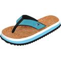 Zehentrenner F2 "BEACH SLIPPER Men&Woman" Schuhe Gr. 44/45, blau (türkis) Wassersportausrüstung