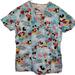 Disney Other | Disney Mickey & Minnie Mouse Love Hearts Floral Blue Multi Women's Size Small. | Color: Blue/Red | Size: S