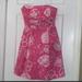 Lilly Pulitzer Dresses | Lilly Pulitzer Pink White Floral Strapless Dress Sz 4 | Color: Pink/White | Size: 4