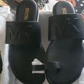 Michael Kors Shoes | - Michael Kors Gorgeous Leather Thong Sandal Black Gorgeous Comfy Five Stars | Color: Black/White | Size: 5