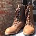 Free People Shoes | New Jeffrey Campbell/Free People Brown Leather Combat Style Lace Up Boots | Color: Brown/Tan | Size: 10