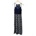 J. Crew Dresses | J. Crew Navy Blue & White Sleeveless Spaghetti Strap Maxi Dress, Size 4p | Color: Blue/White | Size: 4p