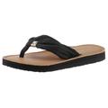 Zehentrenner TOMMY HILFIGER "TH ELEVATED BEACH SANDAL" Gr. 39, schwarz Damen Schuhe Zehentrenner