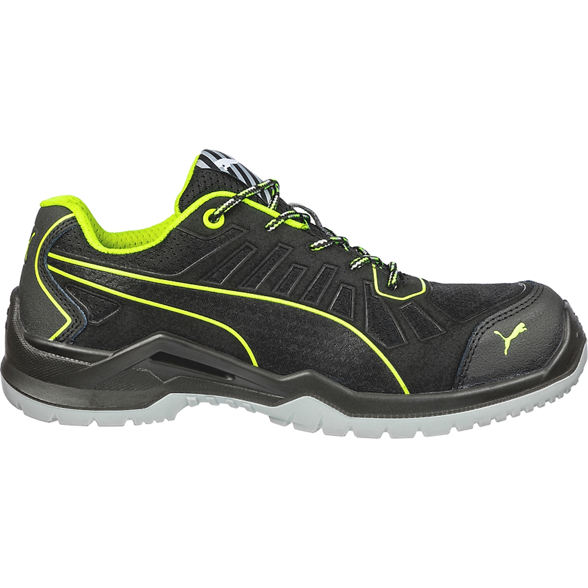 PUMA Safety Fuse TC Green Low 644210-46 ESD Sicherheitsschuh S1P Schuhgröße (EU): 46 Schwarz, Grün 1 Image