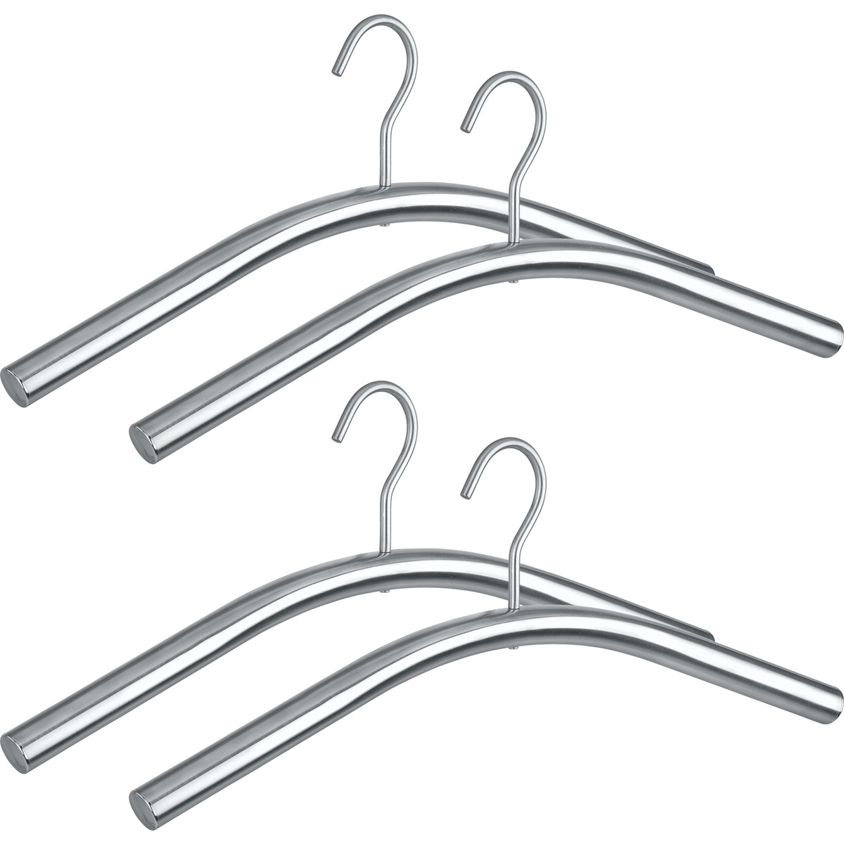 WENKO Kleiderbügel Mod. Dry 4er Set Edelstahl Image