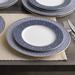 Noritake Infinity Dinner Plates, 11" Bone China/Ceramic in Gray/White/Blue | 11 W in | Wayfair 4978-406D