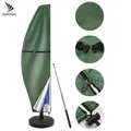 Juste de protection pour parasol 210D imperméable verte avec fermeture éclair pour jardin