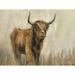 Foundry Select Highland Mountain Cow by Silvia Vassileva - Wrapped Canvas Print Metal | 24 H x 32 W x 1.25 D in | Wayfair