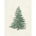 The Holiday Aisle® Floursack Holiday Bright III Tree Plain - Wrapped Canvas Print Canvas in White | 48 H x 36 W x 1.25 D in | Wayfair