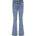 Bootcut-Jeans KIDS ONLY "KOGROYAL LIFE REG FLARED PIM020" Gr. 164, N-Gr, blau (light blue denim) Mädchen Jeans