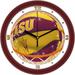 Sun Time Arizona State Sun Devils Basketball Wall Clock Glass/Plastic in Red/White | 11.5 H x 11.5 W x 1.5 D in | Wayfair ST-CO3-ASD-SDCLOCK