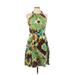 R&K Originals Casual Dress - Mini Halter Sleeveless: Green Dresses - Women's Size 10