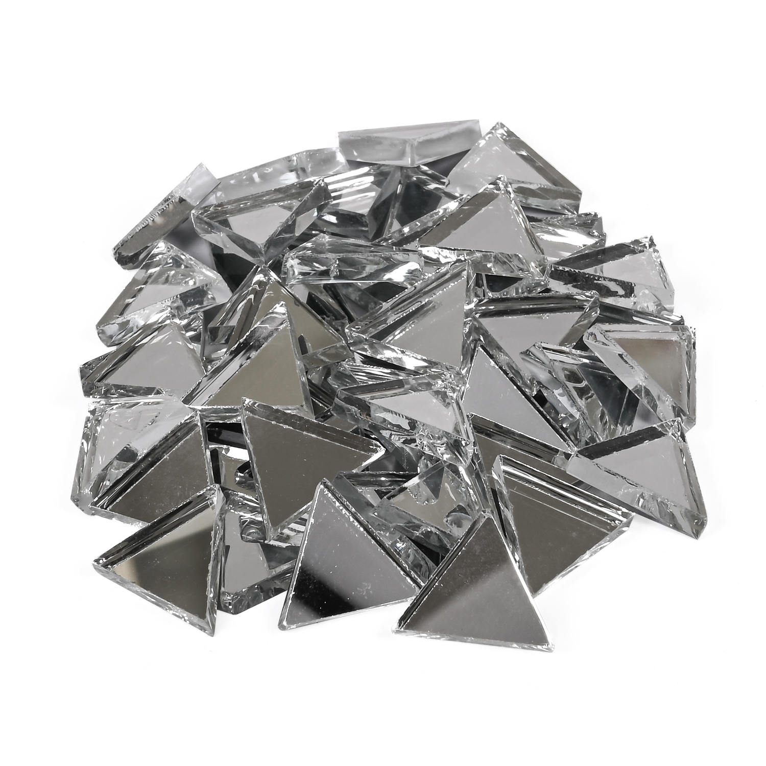 Tesselles miroir, triangles, 14 mm, 125 g