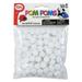 Pepperell Craft Pom Poms - Pkg of 100 1/2 White